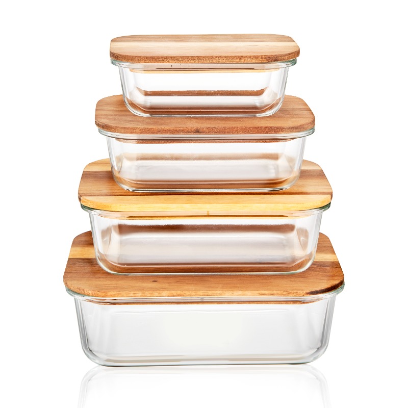 Acacia Wooden Lid Glass Containers Manufacturer_Wholesaler_Supplier ...